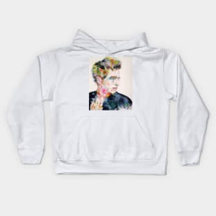 JAMES DEAN watercolor portrait .2 Kids Hoodie